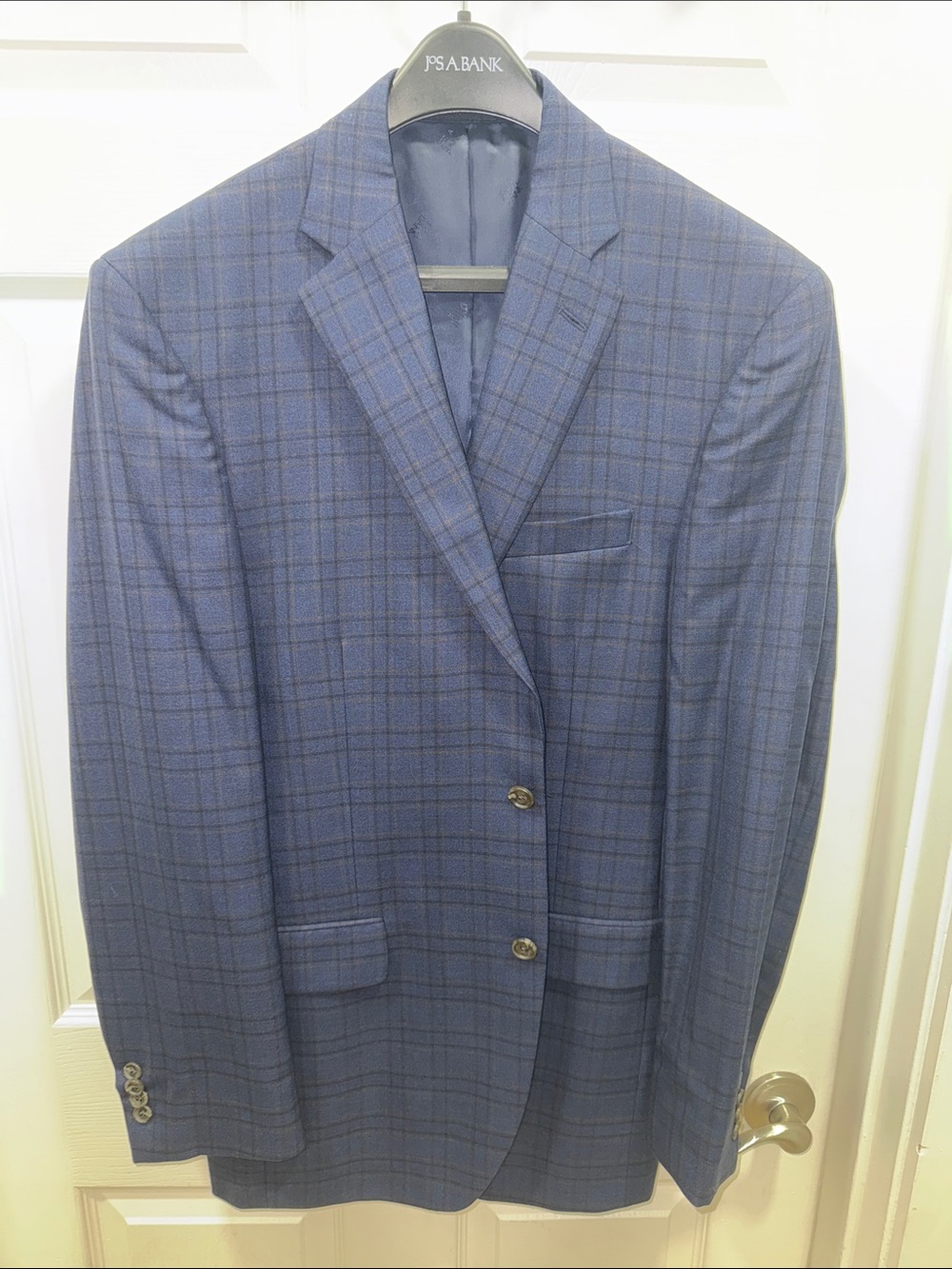 Jos. A. Bank Blue Plaid Sport Coat Blazer